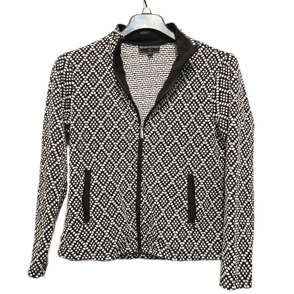 Birdeesport Black and White Women's Zip-Up